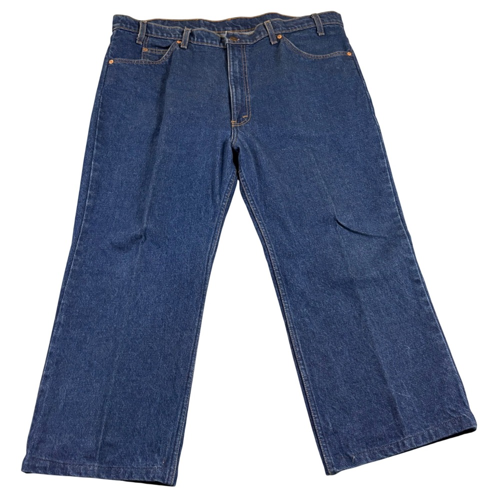 Vintage Levis 517 Orange Tab Jeans Mens 40x24 Dark Wash Made in USA Bootcut